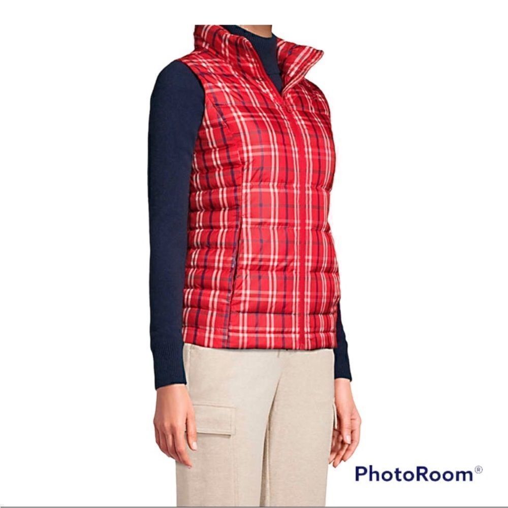 Land’s End Women 600 Down Puffer Vest Size L - Picture 2 of 10